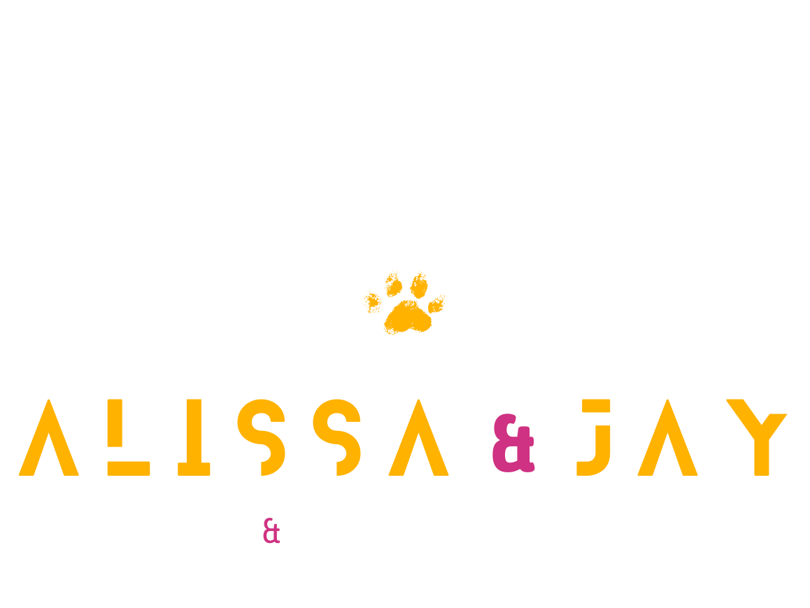 Alissa and Jay Logo for Dark Theme